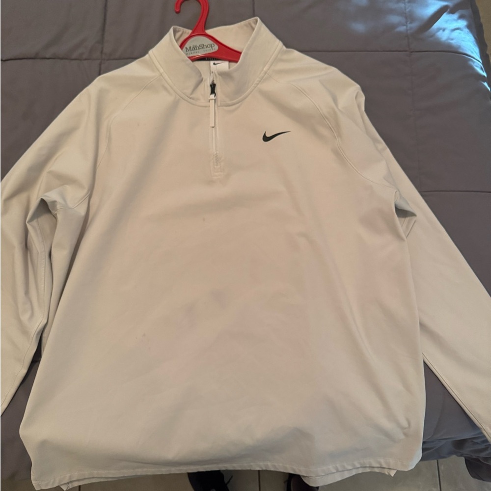 Men’s Nike Golf Quarter-Zip Jacket…color light gray.